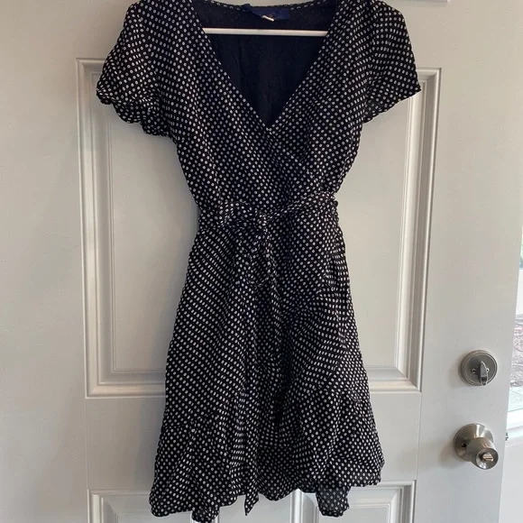 blue rain dress brand Summer Rains Wrap Dress, Visions of Blue Print main image 1